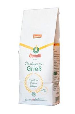 Donath Mühle 3x Demeter Weizengrieß aus Hartweizen 500g