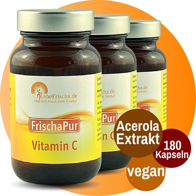 Vitamin C 100% Acerola Extrakt für Energie & Immunabwehr