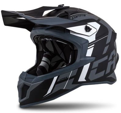 Crosshelm Helm Motorradhelm Motocross Cassida Pro II grau matt Cross Motorrad