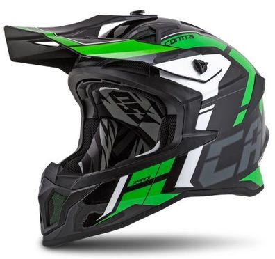 Crosshelm Helm Motorradhelm Motocross Cassida Pro II Grün Cross Motorrad Dirtbike