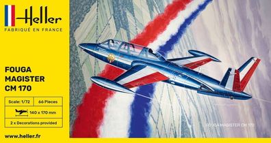 Heller Fouga Magister CM 170 in 1:72 1000802200 Glow2B 80220 Bausatz