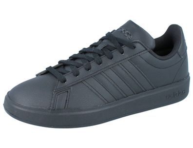 ADIDAS Grand Court Base.20 Herren Sneaker Halbschuhe Schnürschuhe schwarz Textil