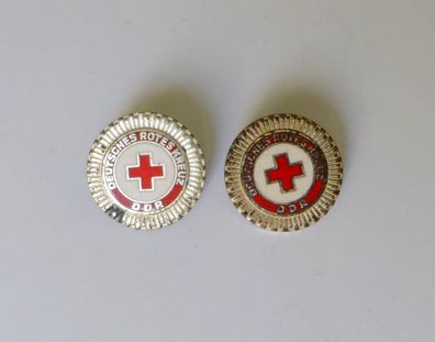 2 DDR Abzeichen Rotes Kreuz Silber