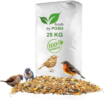 25kg Streufutter Vogelfutter Wildvogelfutter 4 Jahreszeiten Premium Mischung