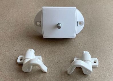 Ersatz Push Lock für Stangen Schloss beidseitig Weiß inkl. Haken 227960b10 NEU