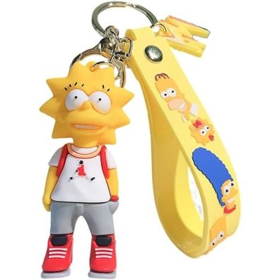 Lisa Simpson Schlüsselanhänger Schlüsselring The Simpsons Hero Schlüsselbund Keychain