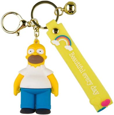 Homer Simpson Schlüsselanhänger Schlüsselring - Simpsons Hero Schlüsselbund Keychain