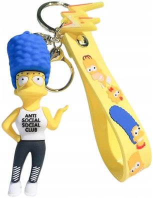 Margie Simpson Schlüsselanhänger Schlüsselring - Simpsons Hero Schlüsselbund Keychain