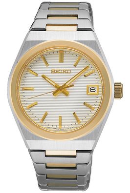 Seiko Damen-Armbanduhr mit Saphirglas Zweifarbig SUR578P1
