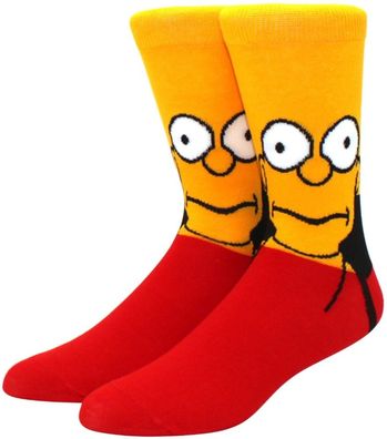 Bart Simpson Gelbe Socken - The Simpsons Cartoon Heroes Lustige Motiv-Socken