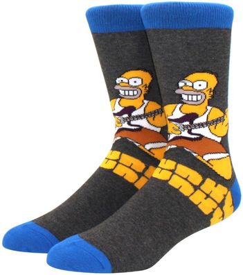 Homer Simpson RocknRolla Socken - The Simpsons Cartoon Heroes Lustige Motiv-Socken