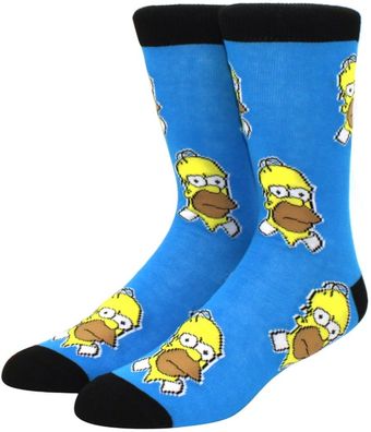 Homer Simpson Faces Socken - The Simpsons Cartoon Heroes Lustige Motiv-Socken