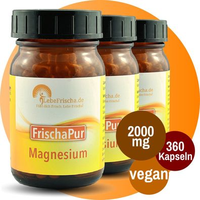 Magnesium Kapseln als Tri Magnesiumdicitrat für Energie & Muskeln