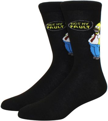 Homer Simpson "Not My Fault" Socken - The Simpsons 3/4-Länge Cartoon-Socken