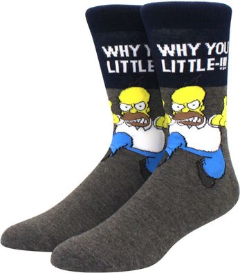 Homer Simpson Why you little! Socken - The Simpsons Cartoon-Socken in 3/4-Länge