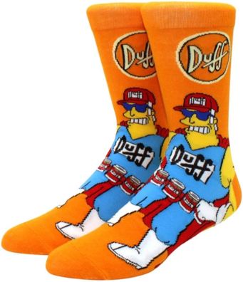 Homer Simpson Duff Leibchen Socken - The Simpsons Cartoon-Socken in 3/4-Länge