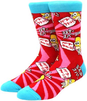 Homer Simpson Spricht Japanisch Socken - The Simpsons Cartoon-Socken in 3/4-Länge