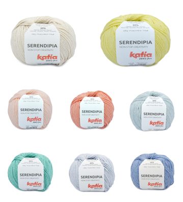 50g Katia Serendipia Uni Fantasiegarn Wolle zum Stricken Häkeln GP 129,80€/1kg