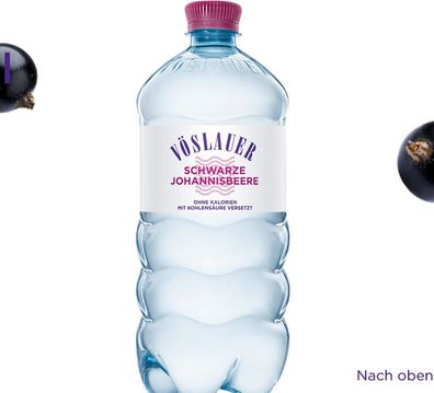 Mineralwasser Vöslauer Johannisbeere natürliches schwarze Johannisbeere Vegan 1l