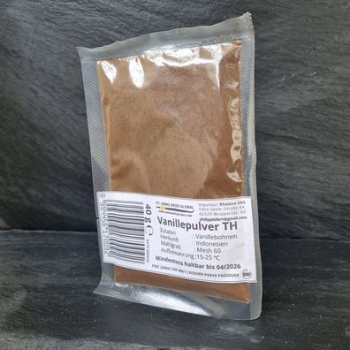 40g Vanille Pulver Kosher Tahitensis Tahitian Tahiti 40 Gramm