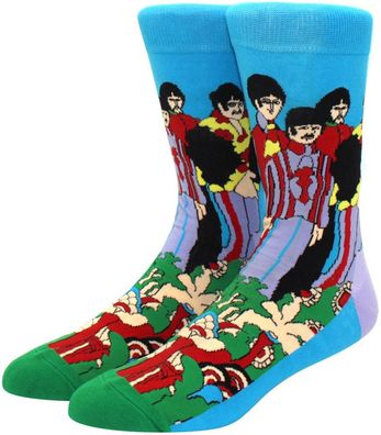 Yellow Submarine Cartoon-Socken - The Beatles Socken in 3/4-Länge