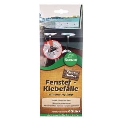 Silence Fenster-Klebefalle - 6 Streifen