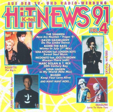 CD: Hit News 91 Volume 4 (1991) K-tel - 330022-2