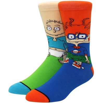 Rugrats Chuckie Finster & Tommy Pickles Mix Socken - Cartoon-Socken in 3/4-Länge