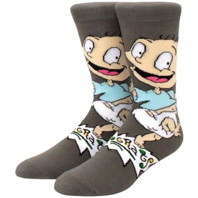 Rugrats Tommy Pickles Graue Socken - Lustige Cartoon-Socken in 3/4-Länge