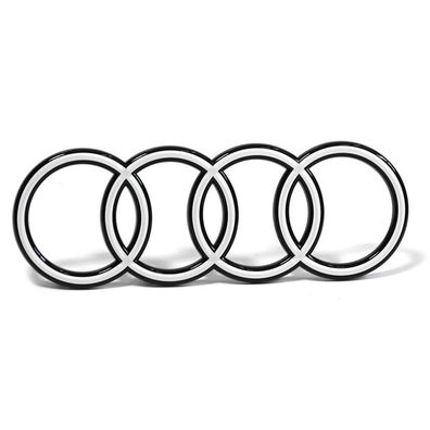 Original Audi A3 (8Y) Facelift Ringe Kühlergrill Emblem Logo weiß 85E85360590A