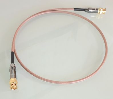 RG 142 / HighEnd Digitalkabel / 50 Ohm / BNC auf BNC / Massivleiter versilbert