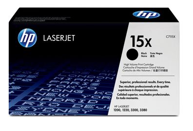 HP Toner C7115X Hochleistungstoner Schwarz (ca. 3500 Seiten)