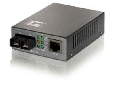 LevelOne POE Converter 100TX to 100FX-SC Multimode