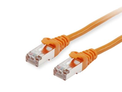 equip CU Patchkabel S/FTP 2xRJ45 Cat.6 250MHz orange 1,0m