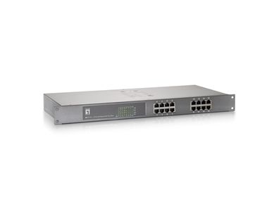 LevelOne FEP-1611 16 Port 10/100Mbps PoE Switch (int. Netzteil)