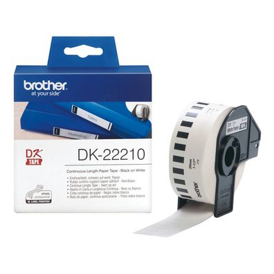 Brother Endlos-Etiketten DK-22210 weiß, 29mm x 30,48m