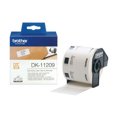 Brother Adressetiketten DK-11209 (800 St.) weiß 29 x 62 mm