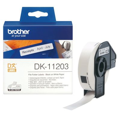 Ordnerregister-Etiketten DK-11203 (300 St.) weiß 17 x 87 mm