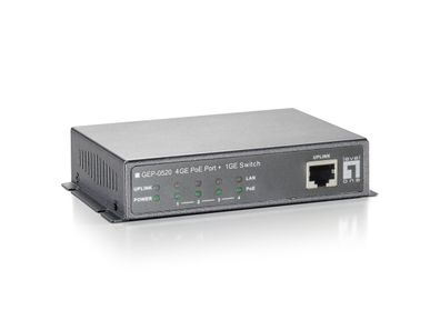 LevelOne GEP-0520 4-Port Gigabit PoE + 1-Port Uplink Switch