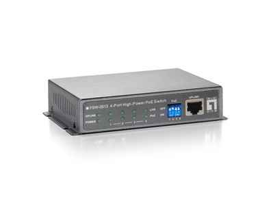 LevelOne FSW-0513 4-Port High-Power PoE-Switch (incl. Netzteil)