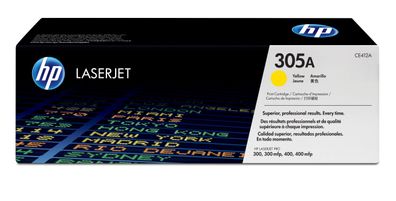 HP Toner 305A CE412A Gelb (ca. 2600 Seiten)