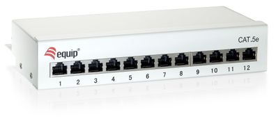 equip PatchPanel 12-Port Cat.6 geschrimt (Tisch-/ Wandgerät)