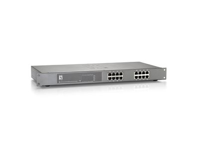 LevelOne FEP-1612 16-Port Fast Ethernet PoE Plus Switch