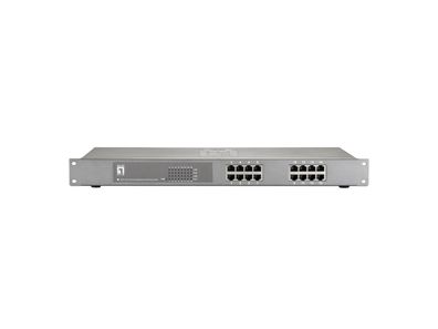 LevelOne 16-Port Gigabit PoE Switch, 802.3at PoE+, 120W