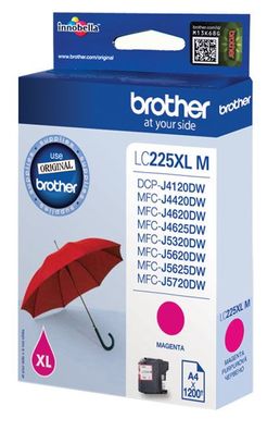 Brother Tintenpatrone LC-225XLM Magenta (ca. 1200 Seiten)