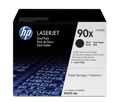 HP Toner Doppelpack CE390XD Schwarz (2x ca. 24.000 Seiten)