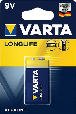 VARTA Longlife Batterie E-Block (9V-Block) 1er