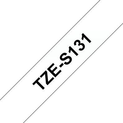 Schriftband TZe-S131 (extra st.) Schwarz auf transp. 12mm x 8m