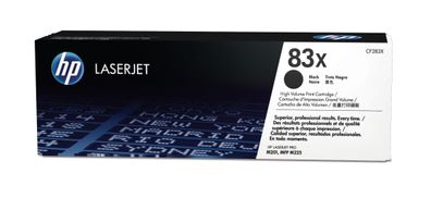 HP Toner 83X Schwarz (ca. 2.200 Seiten)