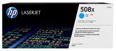 HP Toner 508X Cyan (ca. 9.500 Seiten)